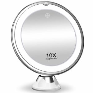 KOOLORBS 2020 New Version 10X Magnifying Makeup Mirror with Lights