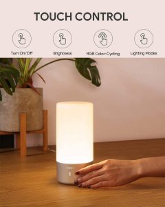 AUKEY Touch Sensor Bedside Lamp