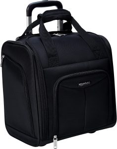 AmazonBasics Underseat Carry-On Rolling Travel Luggage Bag