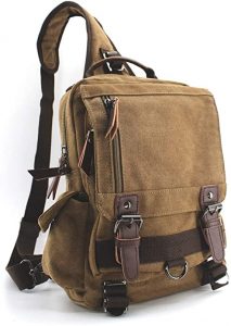 Jiao Miao Canvas Shoulder Backpack