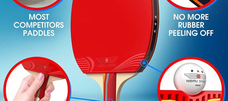 Black Red One Stiga Raptor Table Tennis Bat Ping Pong Racquet Badminton Sporting Goods