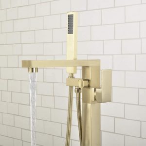 gold bathroom faucets
