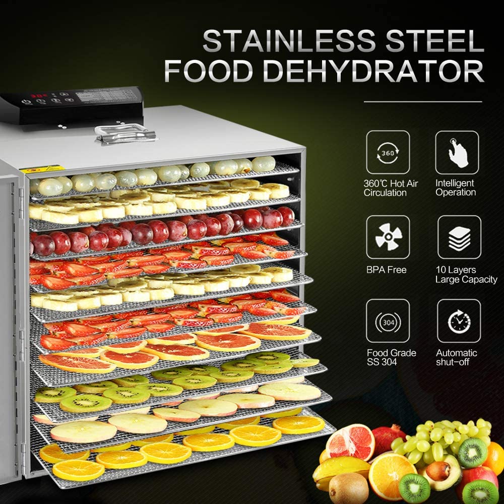 Top 10 Best Stainless Steel Food Dehydrators Reviews Brand Review